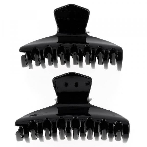 Duo de Pinces à Cheveux Classique : Noir (01)